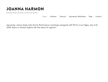 Tablet Screenshot of joannaharmon.com